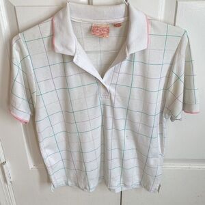 Retro Short Sleeve Collared Polo Shirt